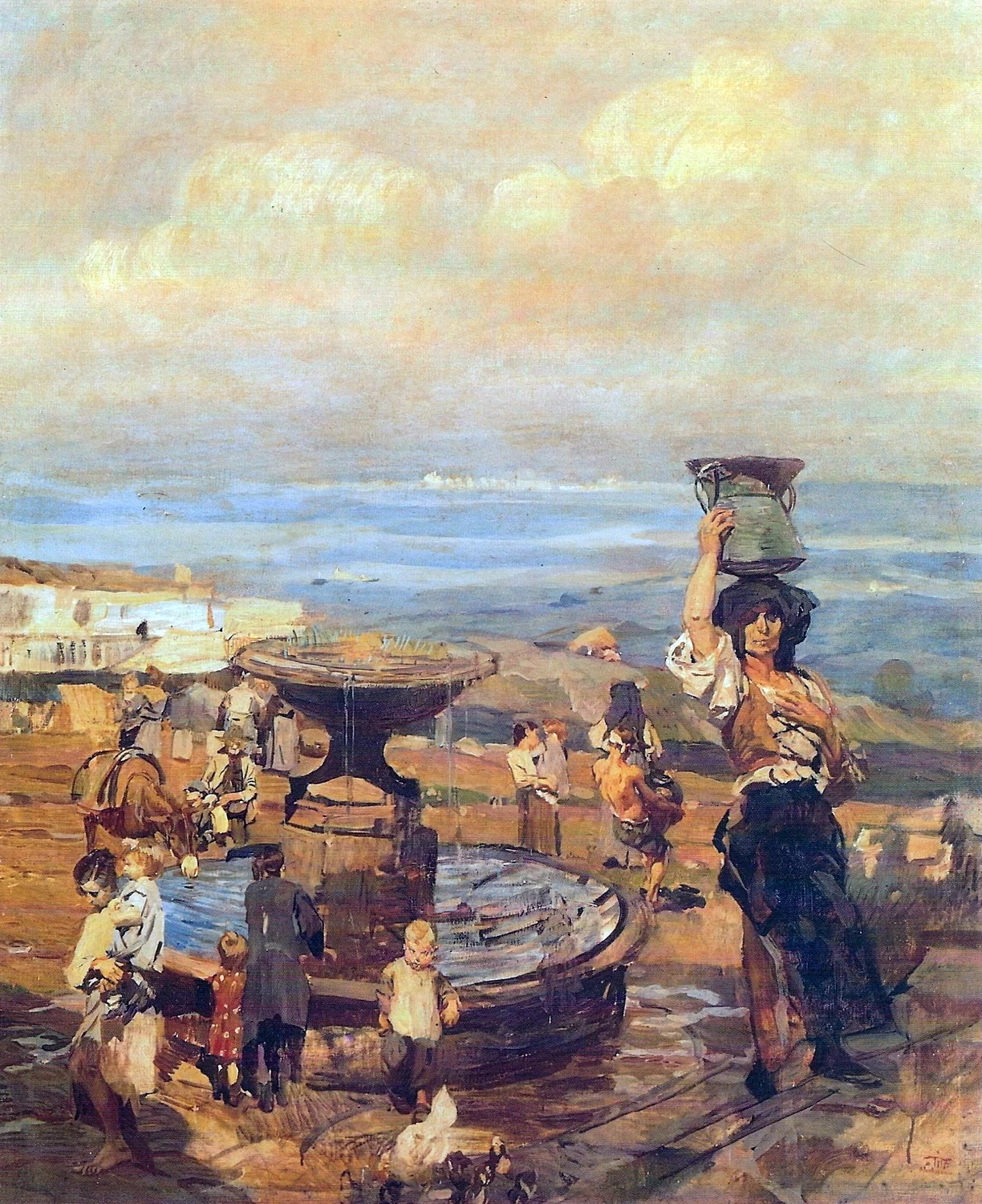  210-Ettore Tito-Rocca di Papa, l'anfora-1918-19 